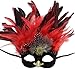 Feather Masquerade Mask Halloween Costumes Mardi Gras Party Mask Cosplay