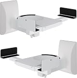 Suptek Dual Side Clamping Bookshelf Speaker Wall Mount (2 Pack) White SPM201W view 1