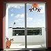 TOARTi Reindeer Window Decals,Adorable Reindeer Wall Stickers for Nursery Car Decor,Lovely Christmas Reindeer Home Decorations, 10 Count (Reindeer Decals)