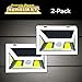 Official As Seen On TV Atomic Beam SunBlast by BulbHead Solar Powered LED Motion Activated Security Light, Industrial Strength Adhesive for Easy Installation (Atomic Beam SunBlast 2 Pack)