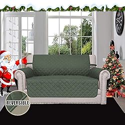 Easy-Going Reversible Loveseat Couch Cover for 2