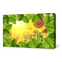 signwin-Canvas Wall Art-The Scenery Under Green Leaves-Canvas Prints Home Artwork Decoration for Living Room,Bedroom - 12x18 inches