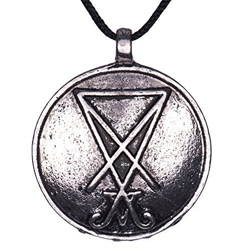 SIGIL OF LUCIFER Seal of Satan Satanism sign Pewter Pendant Neckalce