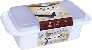 Premium Quality ENRICH Plastic - 500 ml Plastic Microwave safe Food Storage, butter box, bin, container, tiffin, bread/loaf, bread loaves box with lid/cover. Ideal for fridge or kitchen storage unit