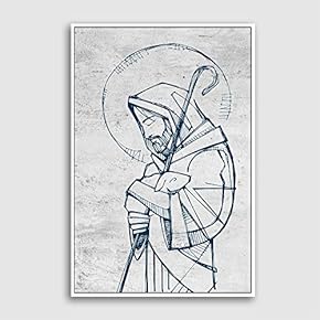 Framed Canvas Home Artwork Decoration Portrait Canvas Wall Art for Living Room, Bedroom - 16x24 inches