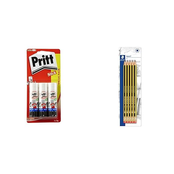 Pritt Stick Original Glue Stick Multi Pack 3 x 22g Childproof and