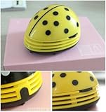 niceeshop(TM) Electric Table Vacuum Cleaner Mini Dust Cleaner Yellow Beetles Prints Design