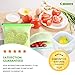 Reusable Silicone Food Storage Bags 6 PCS(2 Large 50oz+4 Medium 30oz) Airtight Seal Food Preservation Bags +Free 6 Hooks &3 Bags for Freezer Airtight Seal Vegetable,Liquid,Snack,Meat,Fruit