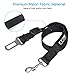 CYTIK Dog Seat Belt, Vehicle Harnesses Car Safety Seatbelt Tether Leash for Dogs Puppy Cats Pets, Adjustable from 17 to 27 inch, Nylon Fabric Material Black [2 Pack]