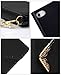 Crosspace Compatible with iPhone 13,Case Wallet for Women and Girls with Card Holder & Embossed Mandala Flower with Premium PU Leather Flip Cover Cases-Black