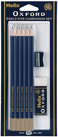 Helix Oxford HB Pencils with Plastic Sharpener and Eraser P90010