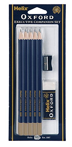 Helix Oxford HB Pencils with Plastic Sharpener and Eraser P90010