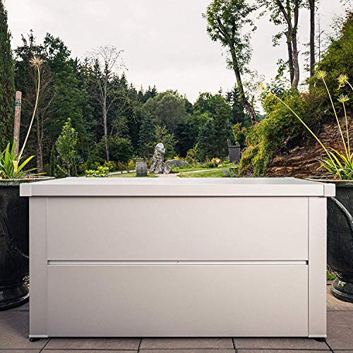 ILESTO Benjamin Auflagenbox/Garten Kissenbox Wetterfest Gartenkiste 783 Liter, Metall Auflagenbox verstärktem Deckel… – Bild 7