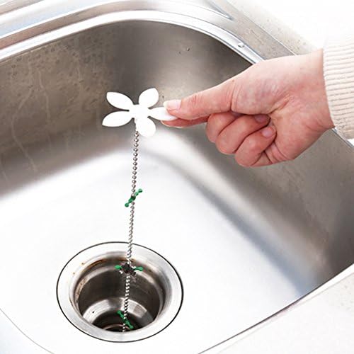 2 Pieces Practical Drain Hair Catcher Drain Clog Remover for Kitchen Bathroom Toilet Sewer Sink Strainer Cleaning Filter Pipe Hook