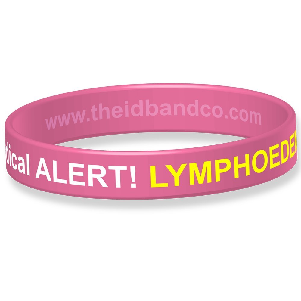 Lymphoedema Silicone Wristband (21cm, Pink) IDBLYMPH