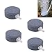 Yueton Pack of 4 Round Shaped Aquarium Fish Tank Air Bubble Disk Stone Airstone