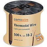 CERRO 210-1002J2 500-Feet 18/2 Thermostat Brown