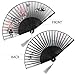 Hand Held Folding Fan, 2-Pack Women Craft Silk Fan with Bamboo Frame and Elegant Tassel, Come with a Sleeve Per Fan, Cooling Yourself, Wedding Gifts, Party Gifts