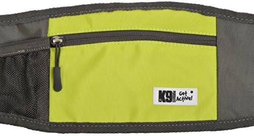 K9 Pursuits Activity Belt for Hands Free Dog Walking/Jogging with 3 x Zip Pockets, Two D Rings and Strong Carabina Clip for Lead Attachment.