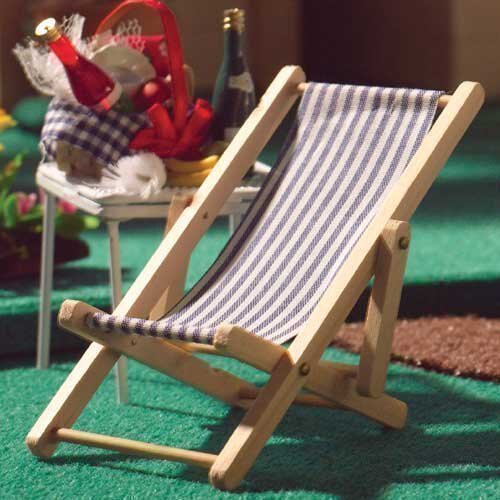The Dolls House Emporium Stripe Deckchair