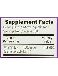 Superior Source - No Shot B12 Metilcobalamina Disolver instantánea 5000 mcg., 076635906703, 60, 1