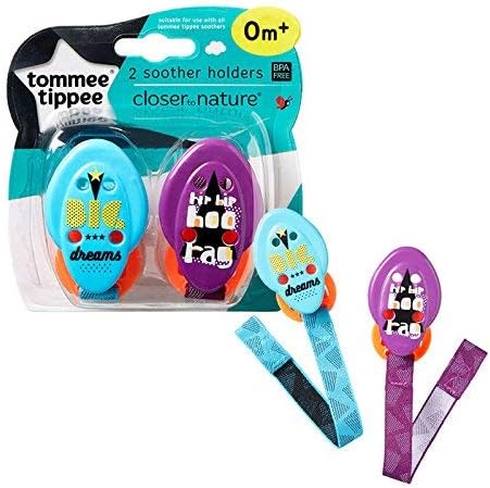 Closer to Nature Soother Holders 2pack 0m+ (big dreams)