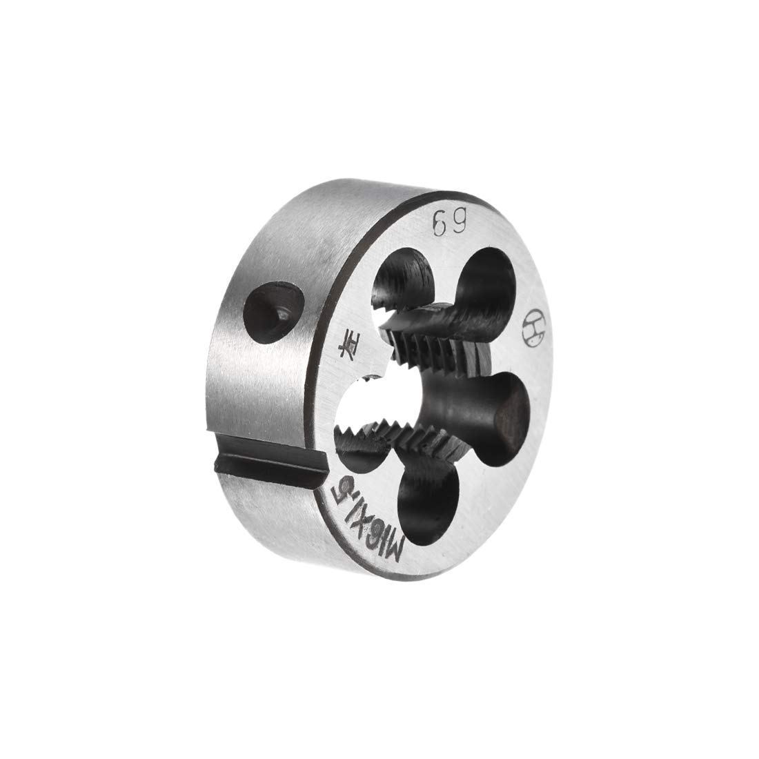 sourcing map M16 X 1.5 Metric Round Die, Machine Thread Left Hand Threading Die, Alloy Tool Steel Screw Thread Cutting Die