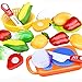 Elaco 12PC Cutting Fruit Vegetable Pretend Play Children Kid Educational Toy Christmas Gift
