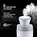 ELENKER Quiet Portable Cool Mist Water Humidifier with Auto Shut-off, USB Cabel( White )