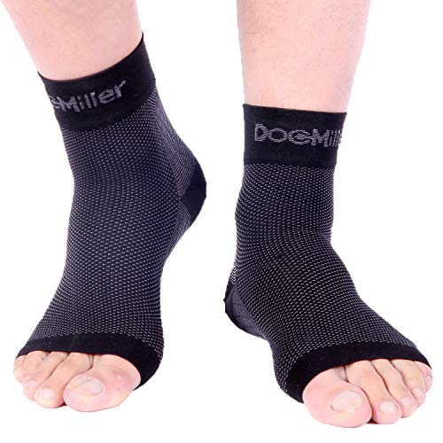 Doc Miller Ankle Compression Sleeve Heel Brace for Heel Pain