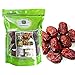 ROM AMERICA Premium Dried Jujube, USDA Ceritifed Non-GMO Organic Jumbo Size Red Dates, All Natural Non-GMO Chinese Dates, Locally Grown Dried Fruit, Low Calorie Superfood - 1 Pound (Pack of 1)