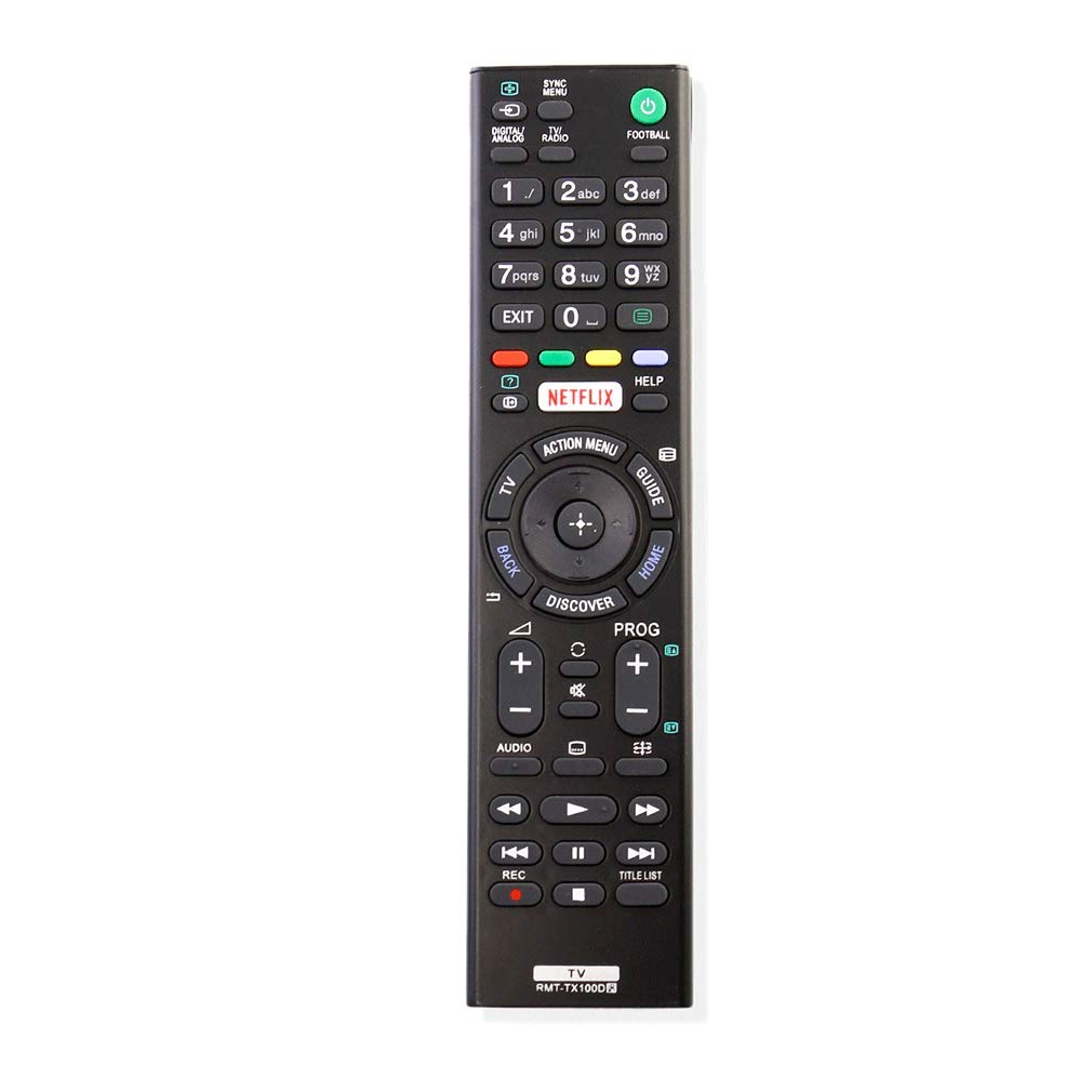 VINABTY RMT-TX100D Replacement Remote Control with Netflix Buttons Fit for SONY bravia smart TV KD-43X8307C KD-43X8308C KD-43X8309C KD-43X8305C KD-49X8005C KD-49X8301C KD-49X8305C KD-49X8307C