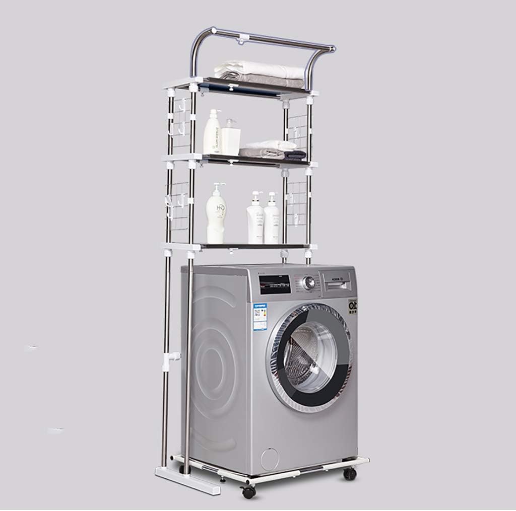 Waschmaschine Regal Edelstahl-Wäscheständer Balkon Wäscheschrank