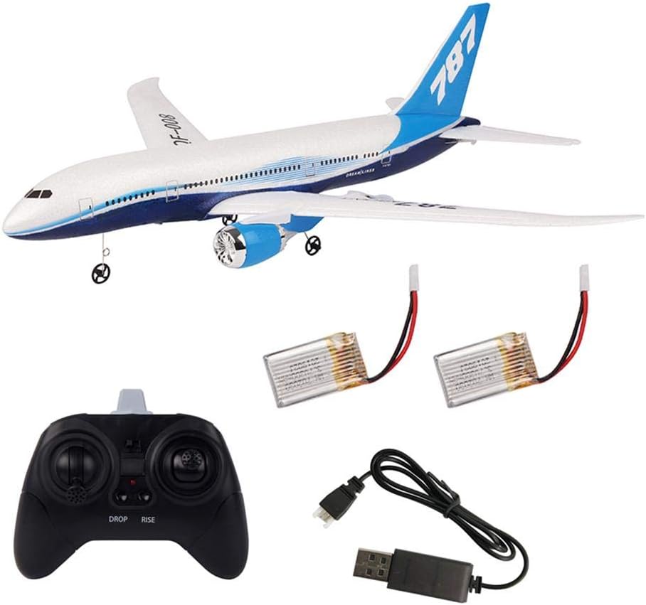 Quitd Remote Control Plane for Adults and Kids DIY EPP Foam RC Drone Boeing 787 Model 2.4G 3 Channel Remote Control Airplane