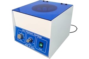 IntBuying Electric Lab Benchtop Centrifuge Machine Lower-Speed 4000rpm Speed Control Centrifuge Machine 8 Tubes x 50ml with T