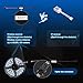 Nilight LED light strip 5050 32.8ft(10m) 600LEDs RGB Strip Lights LED Rope Light With Remote Controller DC 12V 2A Power Supply Adapter for Home & Kitchen, Christmas Decorative, 2 Years Warranty