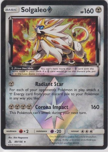Pokemon, S&amp;M5, Ultra Prism - Solgaleo 89/156, New, Mint, Prism Rare
