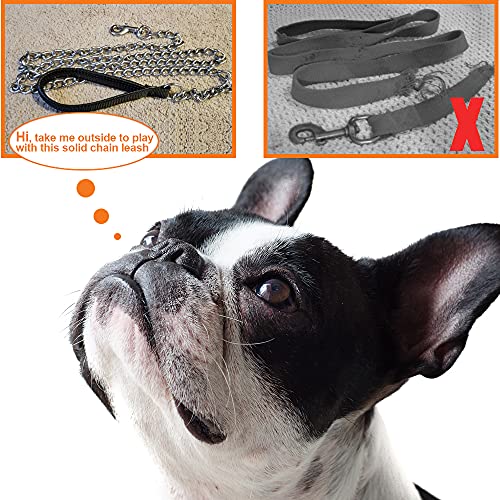 Oracha Heavy Duty Dog Leash - 4mm 4ft w/ Soft Padded Handle, Swivel Clip and Dog Poop Bags, Chew Proof Basic Lead for Small and Medium Pets up to 77lbs, Perfect For Dogs’ Walking and Traveling