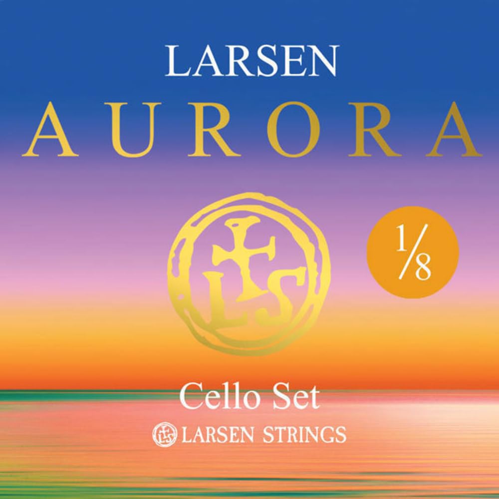 LARSEN STRINGS Aurora Cello Strings medium Set 1/8 Medium