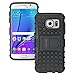Galaxy S7 Case, OEAGO Samsung Galaxy S7 Cover Accessories - Tough Rugged Dual Layer Protective Case with Kickstand for Samsung Galaxy S7 - Black