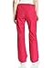Cherokee Women's Low Rise Drawstring Cargo Scrub Pant, Raspberry, Medium Petite