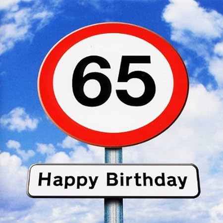 Twizler Biglietto Di Auguri Per 65 Compleanno Motivo Cartello Stradale 65 Anni Amazon It Casa E Cucina