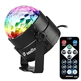 Zanflare Sound Activated Party Lights with Remote Control, 7 Lighting Color Modes Stage Par Light for Home Room Dance Parties Birthday DJ Bar Karaoke Wedding Show Club Pub