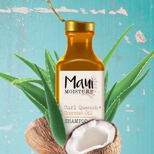 Cuidados Capilares, Curl Quench+, Óleo de Coco, Champô para Cabelo Grosso e Encaracolado, 385ml (a embalagem pode variar)
