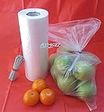 Royal Plastic bread Grocery Bag on Roll 12x20 Around 350 Plus bags with Twist Ties Roll