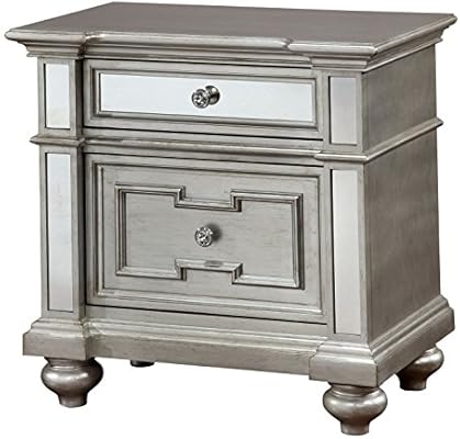 Amazon Com Furniture Of America Nightstands Silver