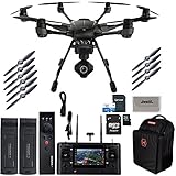 Yuneec Typhoon H PRO Hexacopter with Intel RealSense Collision Avoidance Drone with CGO3+ 4K Camera, ST16, 2 Batteries, Backpack, Wizard Plus Free 64GB Micro SD and Jestik Microfiber Cloth