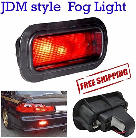 JDM Style Rear Bumper Red Fog Brake Light Lamp For Honda Toyota Subaru Mazda Nissan ETC