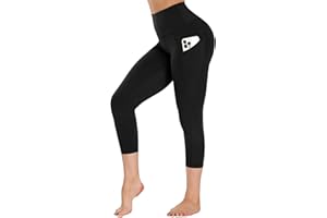 GAYHAY Leggings with Pockets for Women - 19" / 25" Yoga Pants High Waist Tummy Control Compression for Workout