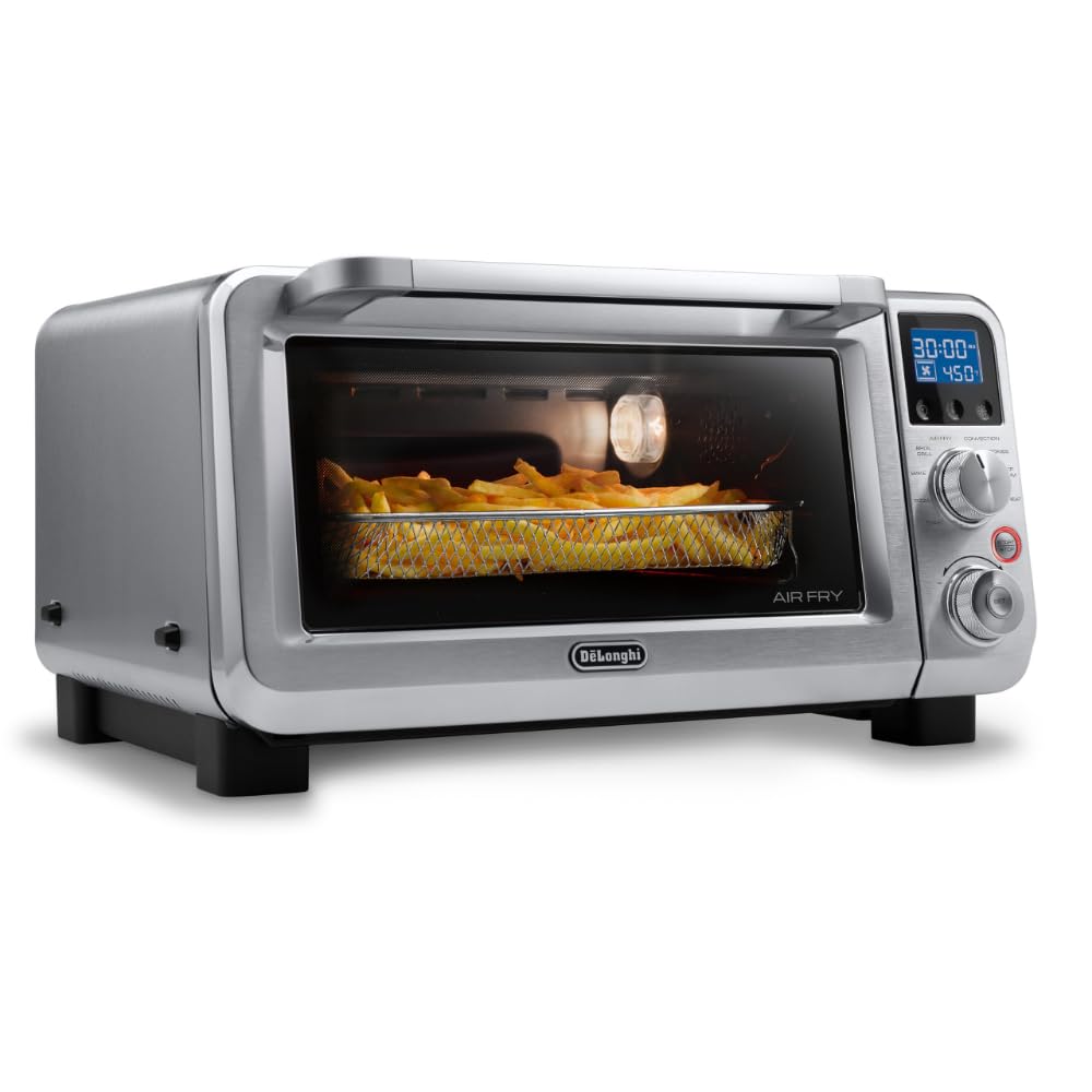 View 1 of **SEE PHOTOS*De'Longhi Digital Air Fry Convection Toaster Oven 14L Stainless Steel, Air Fry Oven, 9-in-1, Grills, Broils, Bakes, Roasts, Reheats, Keep Warm, Non-Stick, Scratch-Resistant Interior, 1800-Watts